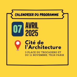 Monday April 7, at the Cité de l'architecture